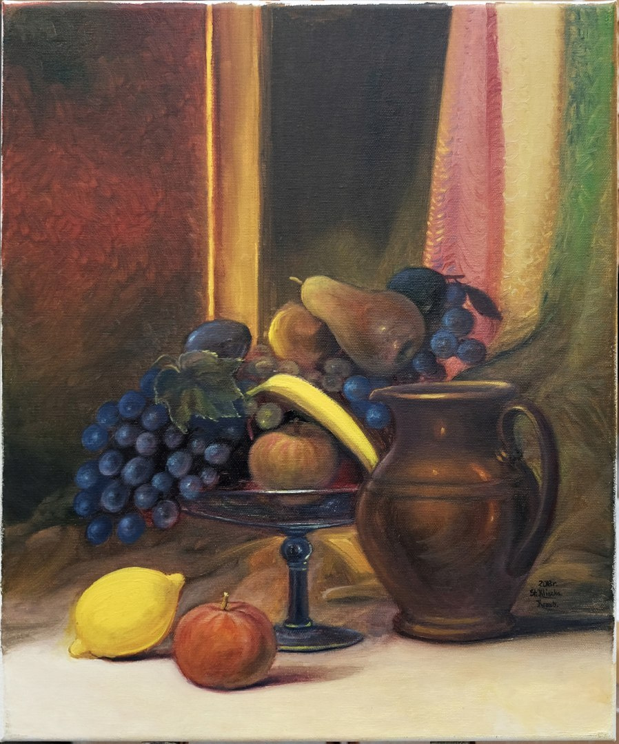 Obraz olejny, Martwa natura z owocami