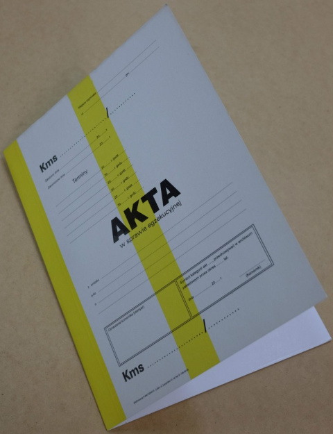 Okładka do akt Komornika Okładka do akt Komornika