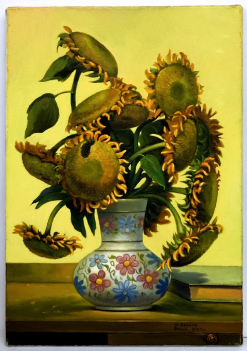 Słoneczniki 40,5x61 cm, mal. STANISŁAW KLICZKA Słoneczniki 40,5x61 cm, mal. STANISŁAW KLICZKA